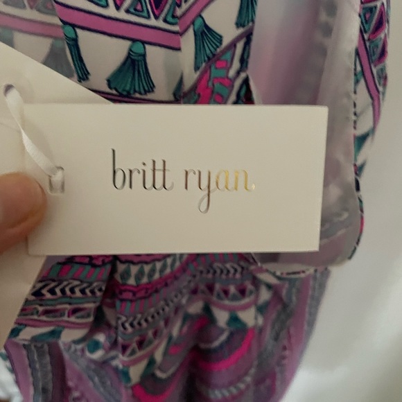 Britt Ryan Silk T-Back Canyon Dress in Pink Cabana - Picture 8 of 10